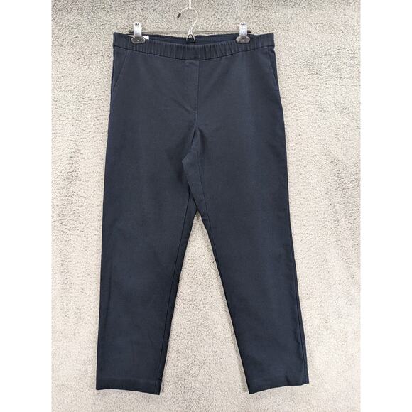 J. Jill Ankle‎ Pants Women 14 Black Pull On Stretch Elastic Waist O30 - Picture 1 of 10